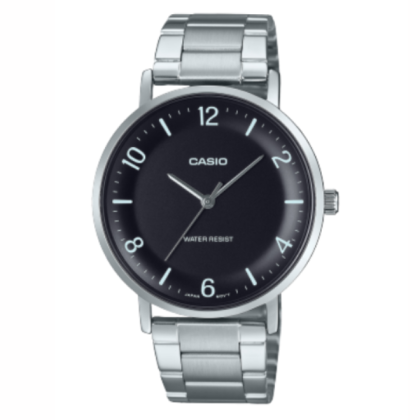 Casio General MTP-VT03D-1B Stainless Steel Band Men Watch